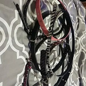 Girls fashion belts bundle sz M/L